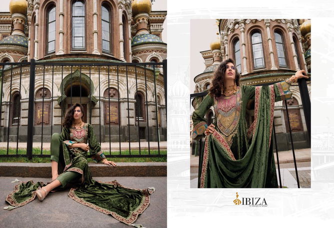 Arasik By Ibiza Embroidery Viscose Velvet Salwar Kameez Wholesale Price In Surat